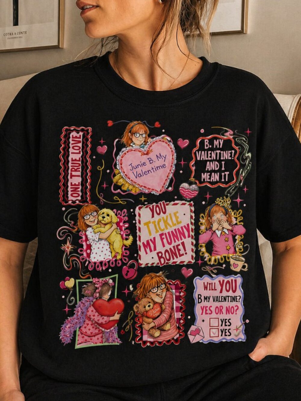 Kindergarten Valentine T-shirt, Cute Book Club Teacher Tee